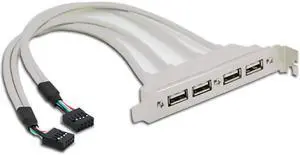 U2-144 PCI-E 4 Ports USB 2.0 Female Screw to Motherboard 9pin Header Cable with Bracket U2-144 PCI-E 4 Ports USB 2.0 Female Screw to Motherboard 9pin Header Cable with Bracket