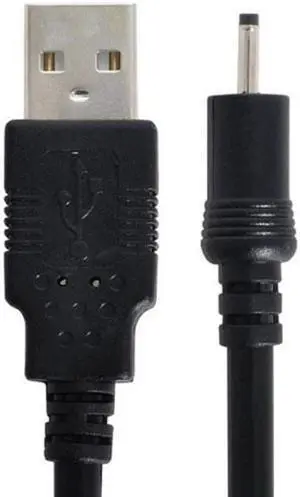 U2-035 18AWG 0.75mm*2 USB 2.0 A Type Male to DC 2.50mm 2.35mm 0.7mm Power Plug 5V Cable 100cm
