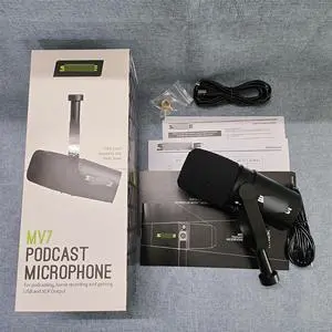 MV7 wired dynamic microphone, live broadcast microphone for hosts, computer live streaming