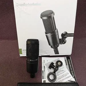 AT2020earthquake-proofmembranelive recording studi0 48V computerand mobile phone sound card human voice microphone