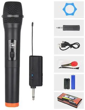 one-to-two wireless microphone for live streaming, home singing, dynamiccoil universal microphone,handheldmicrophone.