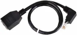 UT-003 Down Angled 90 Degree 8P8C FTP STP UTP Cat 5e Male to Female Lan Ethernet Network Extension Cable 50cm