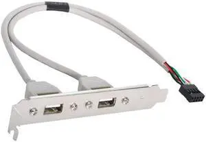 U2-142 PCI-E USB 2.0 A type Female Screw to Motherboard 9p header cable with bracket U2-142 PCI-E USB 2.0 A type Female Screw to Motherboard 9p header cable with bracket