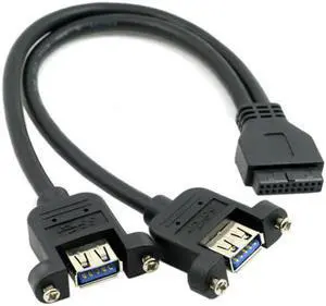 U3-088 USB 3.0 Dual Ports A Female Screw Mount Type to Motherboard 20pin Header cable Black
Be the first to review this product... U3-088 USB 3.0 Dual Ports A Female Screw Mount Type to Motherboard 20pin Header cable Black
Be the first to review this product...