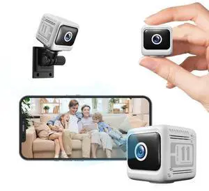 Mini Wireless Security Camera 1080P, Battery Powered Indoor Outdoor, PIR Motion Detection & 0 Lux Night Vision, Cloud/SD Storage, 4-User Live View, Wire-Free Home Security Camera white Mini Wireless Security Camera 1080P, Battery Powered Indoor Outdoor, PIR Motion Detection & 0 Lux Night Vision, Cloud/SD Storage, 4-User Live View, Wire-Free Home Security Camera white