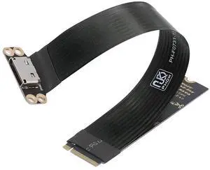 2280 NGFF PCI-E4.0 M.2 M-key to Oculink SFF-8612 SFF-8611 Host Cable 15cm for NVME U.2 SSD eGPU