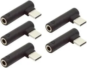 UC-030 5pcs/set Type-C to 3.5mm Earphone Adapter 90 Degree Angled Type USB-C 3.1 Male to AUX Audio Female UC-030 5pcs/set Type-C to 3.5mm Earphone Adapter 90 Degree Angled Type USB-C 3.1 Male to AUX Audio Female