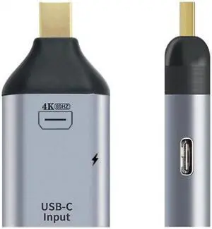 UC-054-MDP USB-C Type C Female Source to Mini Displayport DP Sink HDTVPD Power Adapter 4K 60hz 1080p for PhoneLaptop UC-054-MDP USB-C Type C Female Source to Mini Displayport DP Sink HDTVPD Power Adapter 4K 60hz 1080p for PhoneLaptop