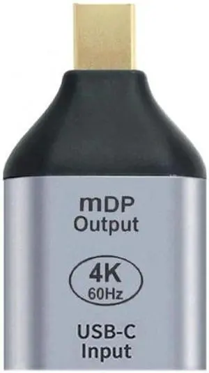 UC-012-MDP USB-C Type C Female Source to Mini Displayport DP Sink HDTV Adapter 4K 60hz 1080p for TabletPhoneLaptop UC-012-MDP USB-C Type C Female Source to Mini Displayport DP Sink HDTV Adapter 4K 60hz 1080p for TabletPhoneLaptop