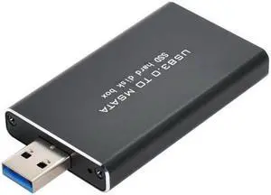 U3-034 Mini PCI-E mSATA to USB 3.0 External SSD PCBA Conveter Adapter Pen Driver Card with Case