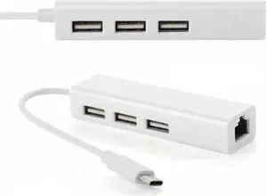 UC-108-HUB USB 3.1 Type C USB-C Multiple 3 Ports Hub with Ethernet Network LAN Adapter For MacLaptop UC-108-HUB USB 3.1 Type C USB-C Multiple 3 Ports Hub with Ethernet Network LAN Adapter For MacLaptop