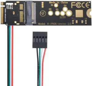 EP-002 Wireless NGFF A/E-Key WiFi Card to M.2 NGFF Key-M NVME SSD Adapter for AX200 Wifi 6 Bluetooth 5.1