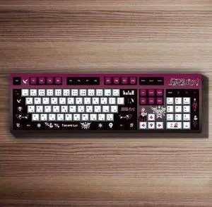 Anime 2D personalized customization Dly hot-pulled shaft PBT thermal transfer keycaps gamingmechanical keyboard Eagle Ridge Liuyi White Base Mechanical Keyboard Anime 2D personalized customization Dly hot-pulled shaft PBT thermal transfer keycaps gamingmechanical keyboard Eagle Ridge Liuyi White Base Mechanical Keyboard