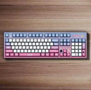 Anime 2D personalized customization Dly hot-pulled shaft PBT thermal transfer keycaps gamingmechanical keyboard Jishenlun White Background Mechanical Keyboard Anime 2D personalized customization Dly hot-pulled shaft PBT thermal transfer keycaps gamingmechanical keyboard Jishenlun White Background Mechanical Keyboard