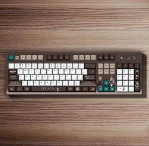 Anime 2D personalized customization Dly hot-pulled shaft PBT thermal transfer keycaps gamingmechanical keyboard Seven Poems Without Inscriptions - White-Base Mechanical Keyboard