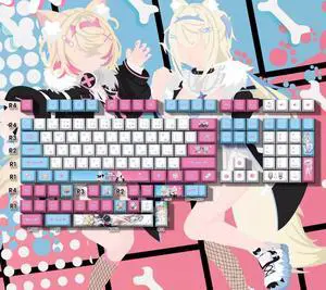FUWAMOCO's anime craze has elevated mechanical theme keyboard peripheral fan keycaps FUWAMOCO's anime craze has elevated mechanical theme keyboard peripheral fan keycaps