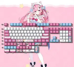 The popularity of the anime "Akina Yuki" has been elevated to mechanical theme keyboard peripheral fan keycaps The popularity of the anime "Akina Yuki" has been elevated to mechanical theme keyboard peripheral fan keycaps