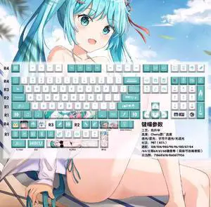 Hatsune Miku's 2D anime craze has been elevated to mechanical theme keyboard peripheral fan keycaps Hatsune Miku's 2D anime craze has been elevated to mechanical theme keyboard peripheral fan keycaps