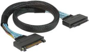SF-105 U.2 U2 SFF-8639 NVME PCIe SSD Cable Male to Female Extension 50cm 68pin