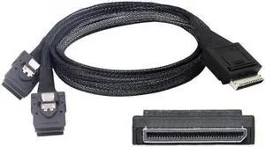 SF-050 OCuLink PCIe PCI-Express SFF-8611 8x 8-Lane to Dual SFF-8087 4x SSD Data Active Cable 50cm