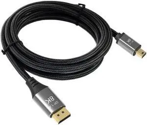 DisplayPort 1.4 8K 60hz Cable Ultra-HD UHD 4K 144hz Mini DP to DP Cable 7680*4320 for Video PC Laptop TV DisplayPort 1.4 8K 60hz Cable Ultra-HD UHD 4K 144hz Mini DP to DP Cable 7680*4320 for Video PC Laptop TV