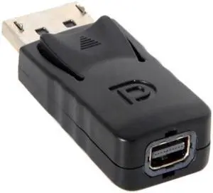 Black DP DisplayPort Male to Mini DP DisplayPort Female Adapter for Displays HDTV Monitor Black DP DisplayPort Male to Mini DP DisplayPort Female Adapter for Displays HDTV Monitor
