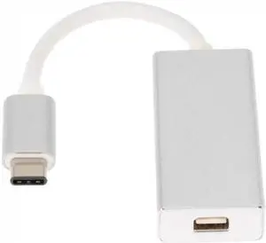USB-C USB 3.1 Type C to Mini DisplayPort DP 1080p HDTV Adapter Cable with Silver Case for Laptop Macbook