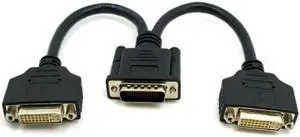 DMS-59 Male to Dual DVI 24+5 Female Female Splitter Extension Cable for Graphics Cards & Monitor DMS-59 Male to Dual DVI 24+5 Female Female Splitter Extension Cable for Graphics Cards & Monitor
