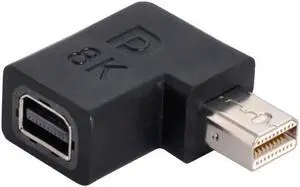 Angled Mini DisplayPort 1.4 Male to Mini DP Female 8K 60hz Adapter Ultra-HD UHD 4K 144hz 7680*4320 for Video PC Laptop Monitor Angled Mini DisplayPort 1.4 Male to Mini DP Female 8K 60hz Adapter Ultra-HD UHD 4K 144hz 7680*4320 for Video PC Laptop Monitor