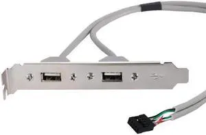 PCI-E USB 2.0 A type Female Screw to Motherboard 9p header cable with bracket PCI-E USB 2.0 A type Female Screw to Motherboard 9p header cable with bracket