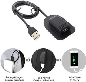 Backpack USB Charging Cable Practical Convenient Outdoor Travel Camping External Backpack USB Charging Cable Practical Convenient Outdoor Travel Camping External