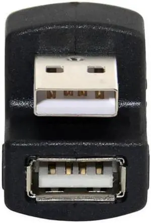 Down Angled USB 2.0 Adapter A Male to Female Extension 90 180 360 Degree Black Down Angled USB 2.0 Adapter A Male to Female Extension 90 180 360 Degree Black
