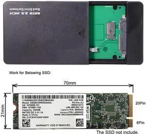 USB-C Type-C to 20+6Pin Thinkpad X1 Carbon SATA SSD Hard Disk Case Enclosure USB-C Type-C to 20+6Pin Thinkpad X1 Carbon SATA SSD Hard Disk Case Enclosure