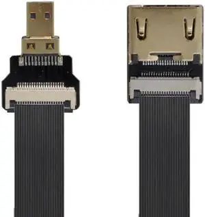 HDMI Female to Micro HDMI Male Extension FPC Flat Cable 1080P for FPV HDTV Multicopter Aerial Photography HDMI Female to Micro HDMI Male Extension FPC Flat Cable 1080P for FPV HDTV Multicopter Aerial Photography