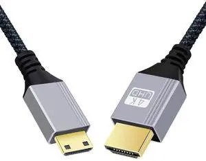 2.0M HDMI 2.0 Male to Mini HDMI Type-C Male 4K 60hz Cable with Sleeve Straight Connector for HDTV Computer Laptop Monitor 2.0M HDMI 2.0 Male to Mini HDMI Type-C Male 4K 60hz Cable with Sleeve Straight Connector for HDTV Computer Laptop Monitor