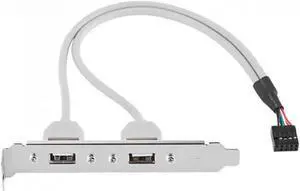 PCI USB 2.0 A type Female Screw to Motherboard 9p header cable with bracket U2-142 PCI USB 2.0 A type Female Screw to Motherboard 9p header cable with bracket U2-142