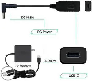 USB 3.1 Type C USB-C to 4.5*3.0mm Plug Cable UC-102 USB 3.1 Type C USB-C to 4.5*3.0mm Plug Cable UC-102