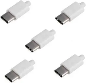 DIY 24pin USB 3.1 Type C USB-C Male Plug Connector SMT type with 3.5mm SR and Housing Cover UC-350-WH DIY 24pin USB 3.1 Type C USB-C Male Plug Connector SMT type with 3.5mm SR and Housing Cover UC-350-WH