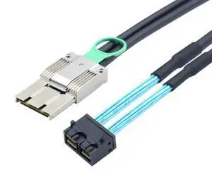 PCIE MiNI SAS SFF-8088 8X 1/O 68P to dual-port HD8643 8X server connection cable PCIE MiNI SAS SFF-8088 8X 1/O 68P to dual-port HD8643 8X server connection cable