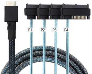 OCuLink PCIE SFF-8611 4i to SAs 4X 8482 One-Stop Dual-Function Hard Disk Conversion High-Speed Cable OCuLink PCIE SFF-8611 4i to SAs 4X 8482 One-Stop Dual-Function Hard Disk Conversion High-Speed Cable