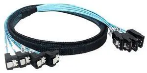 SAS 4.0 4SATA connector for 4SATA internally bent 90' SSD solid-state drives for computer motherboard connection cables SAS 4.0 4SATA connector for 4SATA internally bent 90' SSD solid-state drives for computer motherboard connection cables