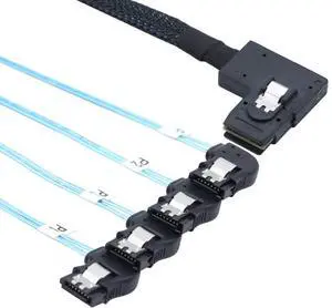 Mini SAS HD SFF-8087 Right-Tumed 4 SATA 7P Right-Tumed Server High-Speed Intermnal Connection Cable Mini SAS HD SFF-8087 Right-Tumed 4 SATA 7P Right-Tumed Server High-Speed Intermnal Connection Cable