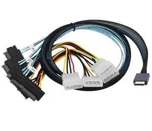 OCuLink PCIE SFF-86ll 4i to SAS4X8482 4P Power Supply Server Cable OCuLink PCIE SFF-86ll 4i to SAS4X8482 4P Power Supply Server Cable