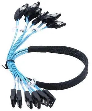 SAS 4.0 6SATA 6SATA 7PiIN bent-right motherboard connection cable for SSD solid-state hard drive data computer SAS 4.0 6SATA 6SATA 7PiIN bent-right motherboard connection cable for SSD solid-state hard drive data computer