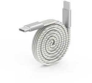 Jew fat wine msgnetis char ging cable with 100W dal Type-C parts fa last chanting oI mobilke plhone and tablets,super flesable and esdterable data cable white Jew fat wine msgnetis char ging cable with 100W dal Type-C parts fa last chanting oI mobilke plhone and tablets,super flesable and esdterable data cable white