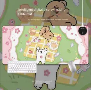 JVFYI Lineup small dog heating hand warmer pad mouse pad oversized winter heat table mat office heat table mat water-resistant 35.43 x 15.75 inches JVFYI Lineup small dog heating hand warmer pad mouse pad oversized winter heat table mat office heat table mat water-resistant 35.43 x 15.75 inches