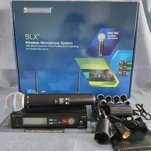 SLX4 one-to-one wireless microphone Beta 58A for stage singing with SM58 microphone American plug SLX4 one-to-one wireless microphone Beta 58A for stage singing with SM58 microphone American plug