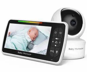 WUSU Baby and Mother Specialized Infant Monitoring Device 5-inch Wireless Baby Monitor Home Use Shaking Temperature Detection WUSU Baby and Mother Specialized Infant Monitoring Device 5-inch Wireless Baby Monitor Home Use Shaking Temperature Detection