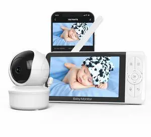 BABY 6T Wireless Baby Monitor - 5-inch High-Definition Care Device - Dual-mode Baby Monitor - Home Use - Child Monitoring BABY 6T Wireless Baby Monitor - 5-inch High-Definition Care Device - Dual-mode Baby Monitor - Home Use - Child Monitoring