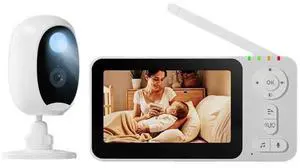 CB5 4.3-inch baby monitor Baby caregiver monitor Baby surveillance device Camera with battery CB5 4.3-inch baby monitor Baby caregiver monitor Baby surveillance device Camera with battery